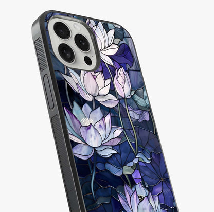 Gloss Petal Rush Glass Case captured at a warm angle highlighting gloss, texture and premium glass finish.