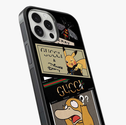 Gucci Play Mashup Glass Case captured at a warm angle highlighting gloss, texture and premium glass finish.