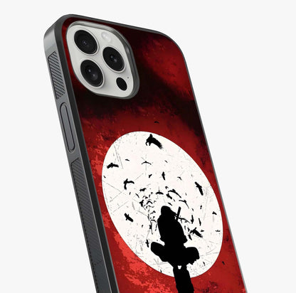 Itachi Limited Edition Naruto Anime Glass Case captured at a warm angle highlighting gloss, texture and premium glass finish.