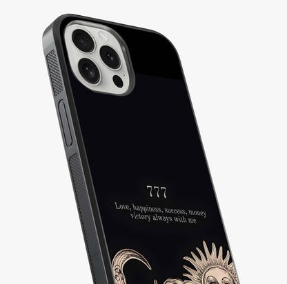 Mystic Victory Aura Glass Case captured at a warm angle highlighting gloss, texture and premium glass finish.