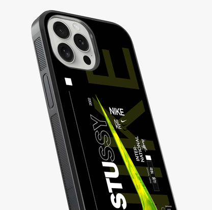Neon Street Edition Glass Case captured at a warm angle highlighting gloss, texture and premium glass finish.