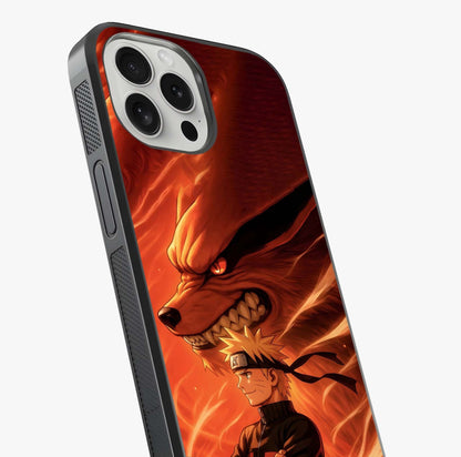 Nine Tails Legacy Glass Case captured at a warm angle highlighting gloss, texture and premium glass finish.