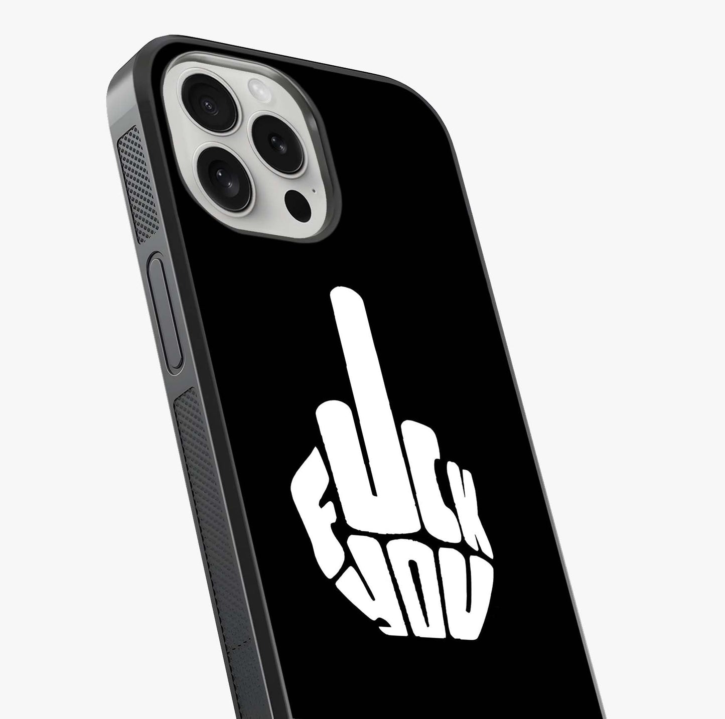 Rebel Mode On Glass Case captured at a warm angle highlighting gloss, texture and premium glass finish.