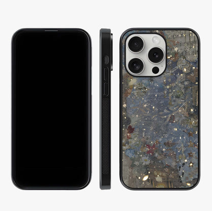 Aesthetic Astrolophia Glass Case displayed upright for full design visibility and premium finish.