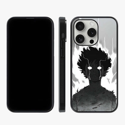 Awakened Inner Rage Glass Case displayed upright for full design visibility and premium finish.