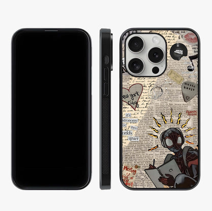 City Dream Sketch Glass Case displayed upright for full design visibility and premium finish.