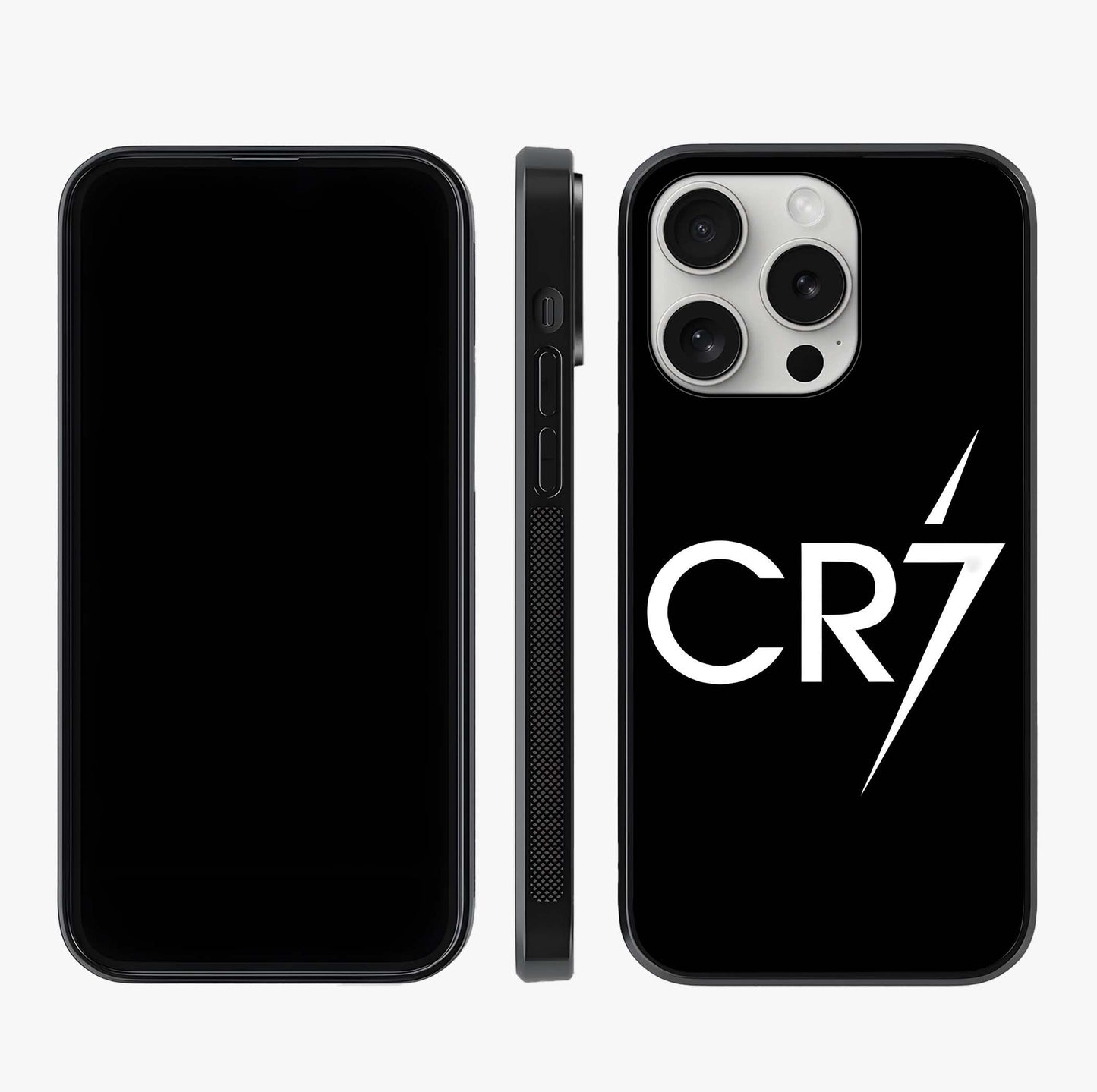 Cr7 Elite Strike Glass Case displayed upright for full design visibility and premium finish.