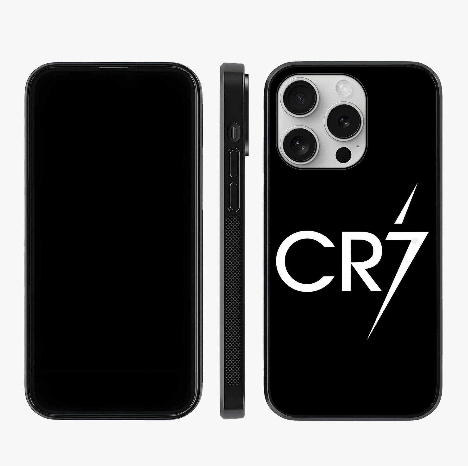 Cr7 Elite Strike Glass Case displayed upright for full design visibility and premium finish.