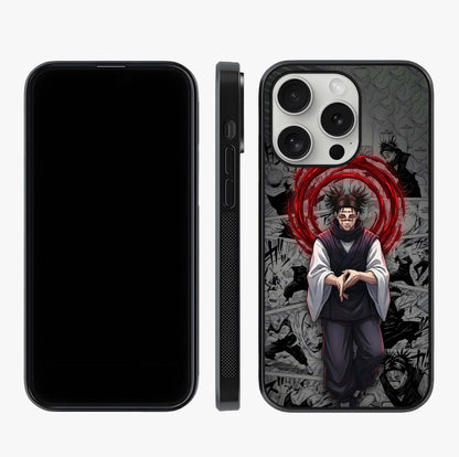 Cursed Ritual Ascension Glass Case displayed upright for full design visibility and premium finish.