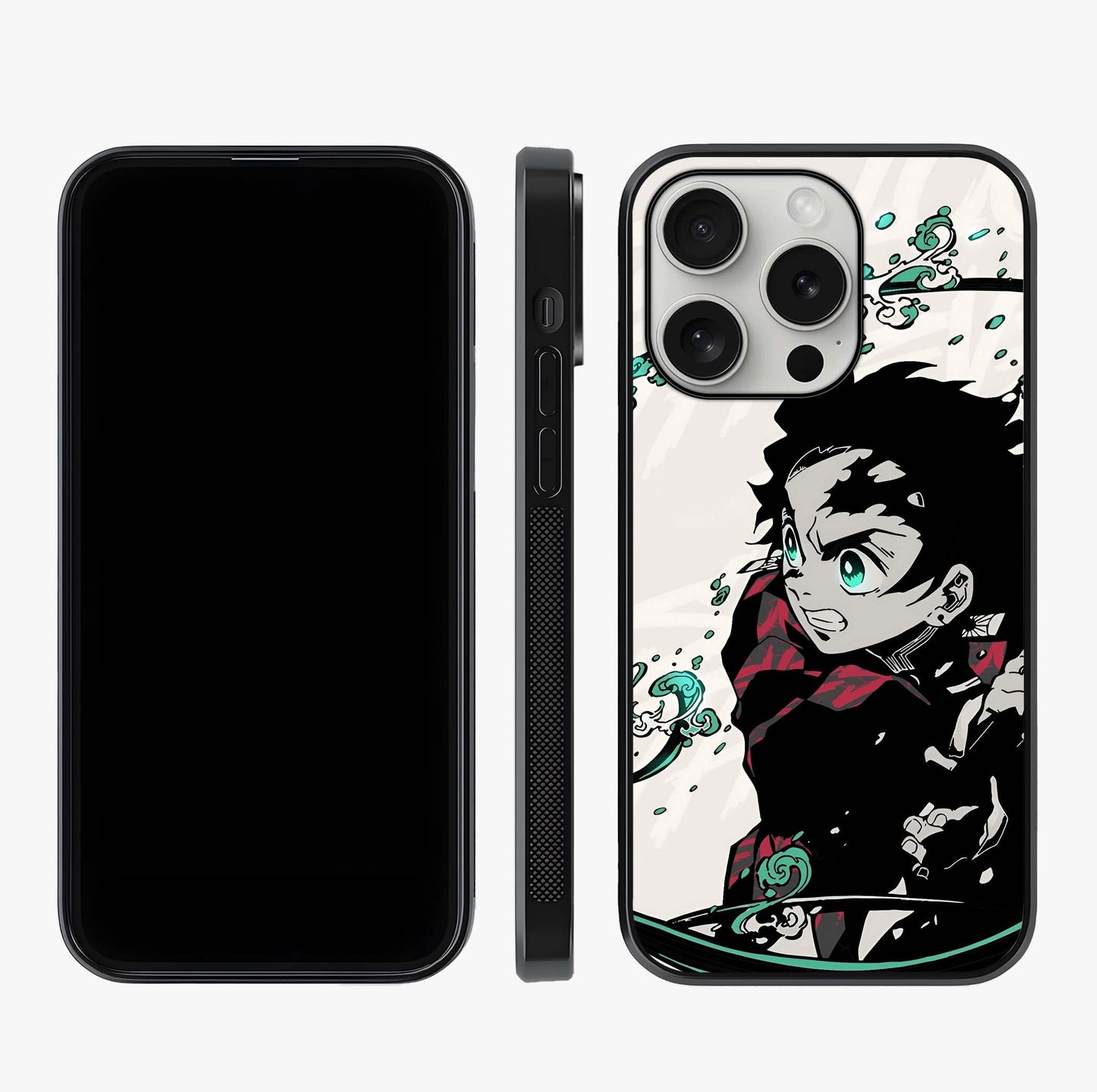 Demon Slayer Glass Case displayed upright for full design visibility and premium finish.