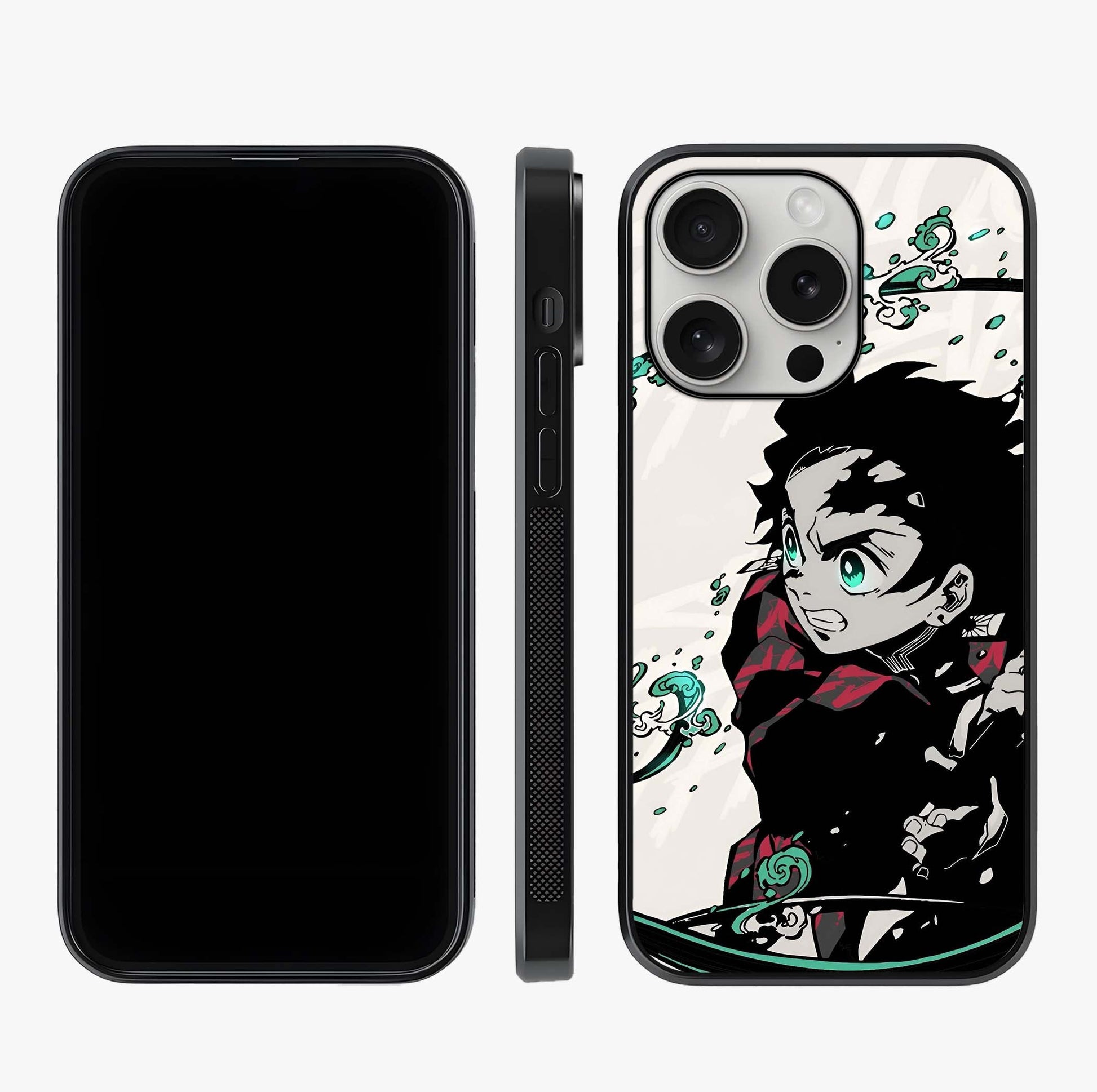 Demon Slayer Glass Case displayed upright for full design visibility and premium finish.