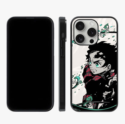 Demon Slayer Glass Case displayed upright for full design visibility and premium finish.