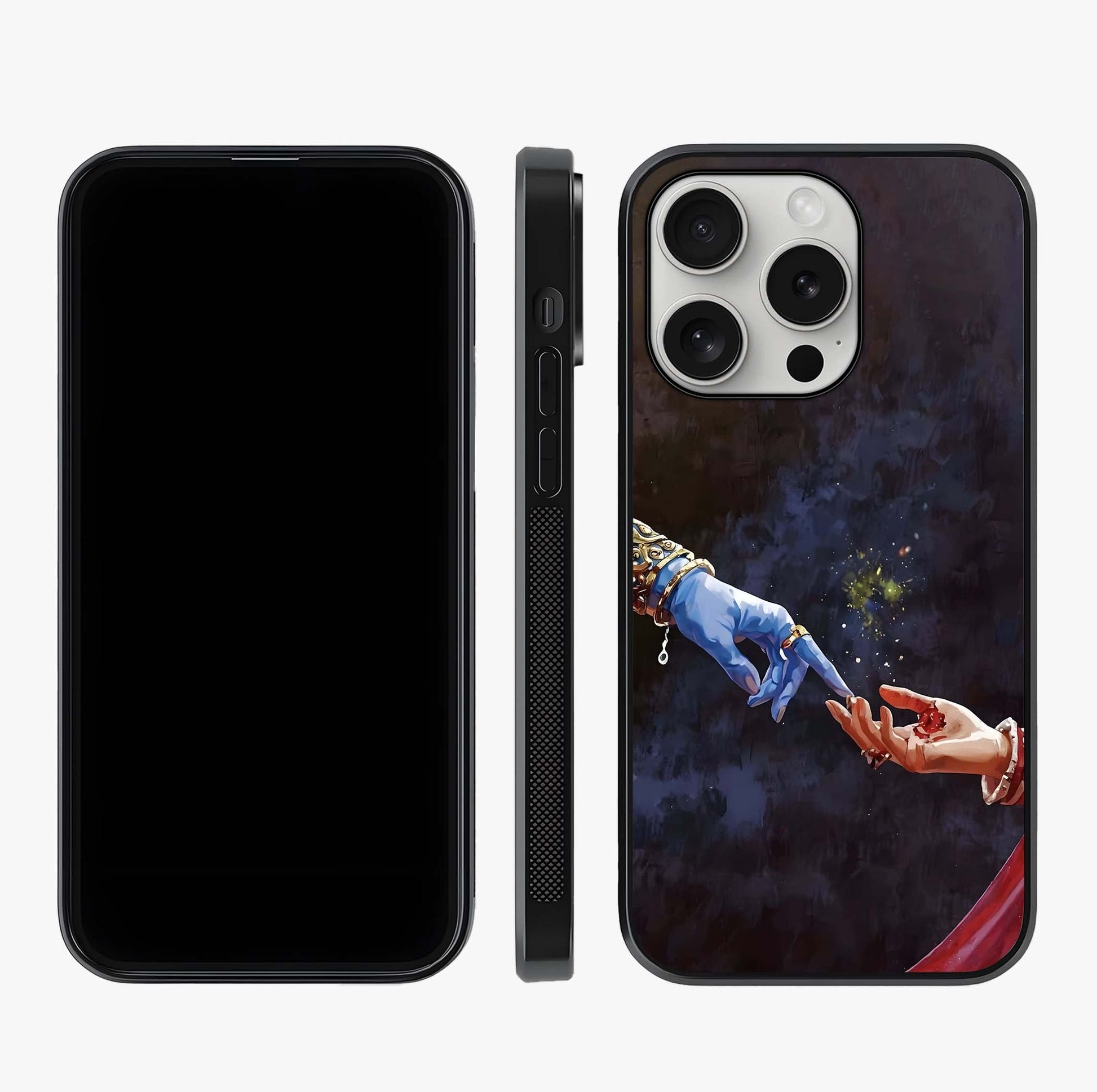 Divine Touch Eternal Glass Case displayed upright for full design visibility and premium finish.