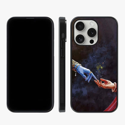 Divine Touch Eternal Glass Case displayed upright for full design visibility and premium finish.
