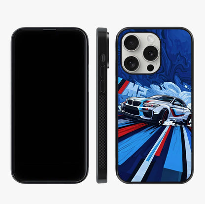Drift Power Rush Glass Case displayed upright for full design visibility and premium finish.