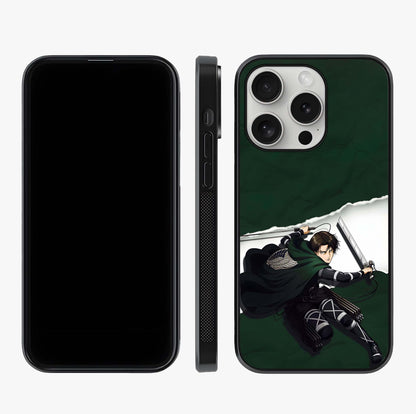 Emerald War Vanguard Glass Case displayed upright for full design visibility and premium finish.