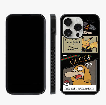 Gucci Play Mashup Glass Case displayed upright for full design visibility and premium finish.