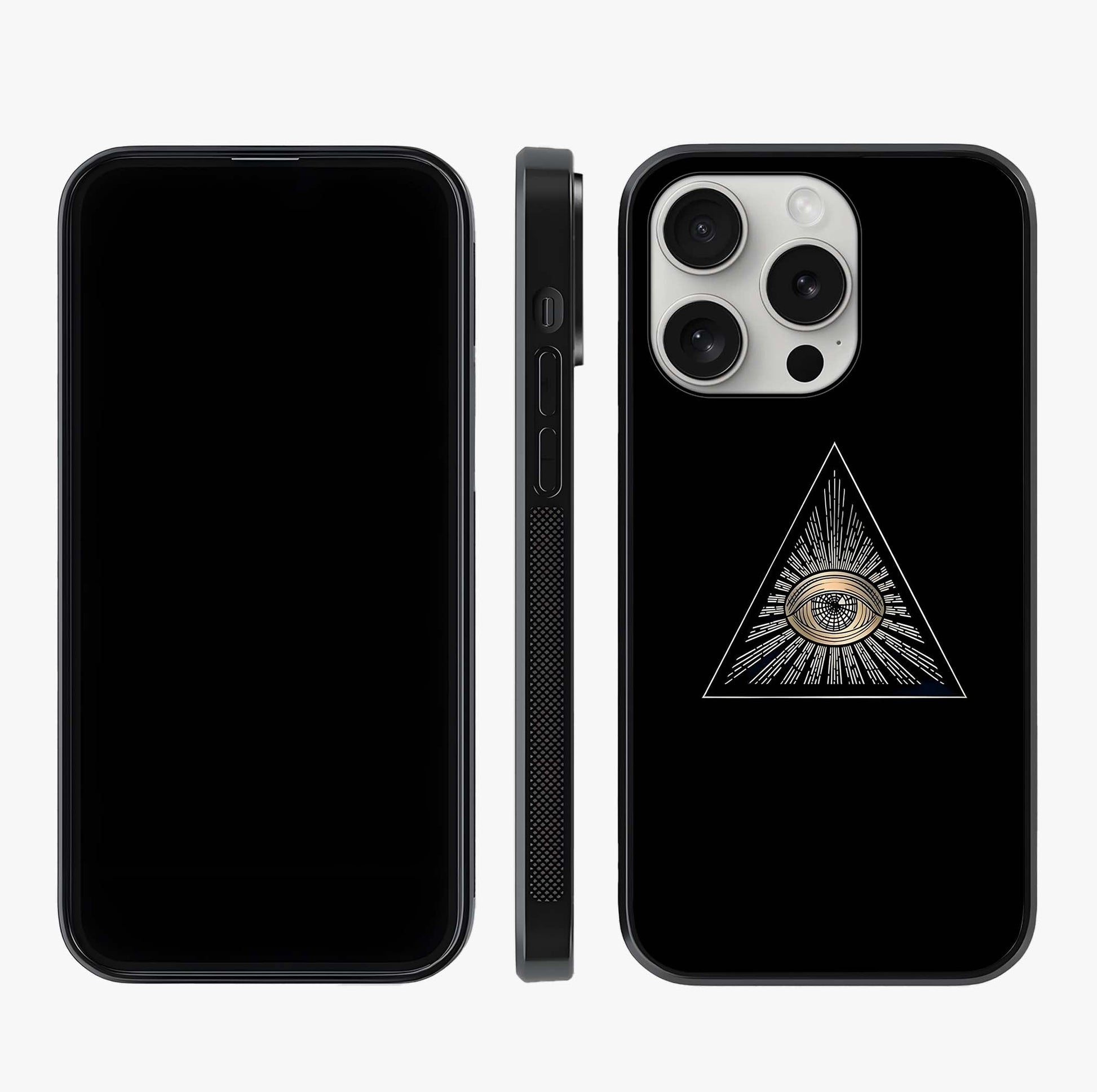 Illuminati Evil Glass Case displayed upright for full design visibility and premium finish.