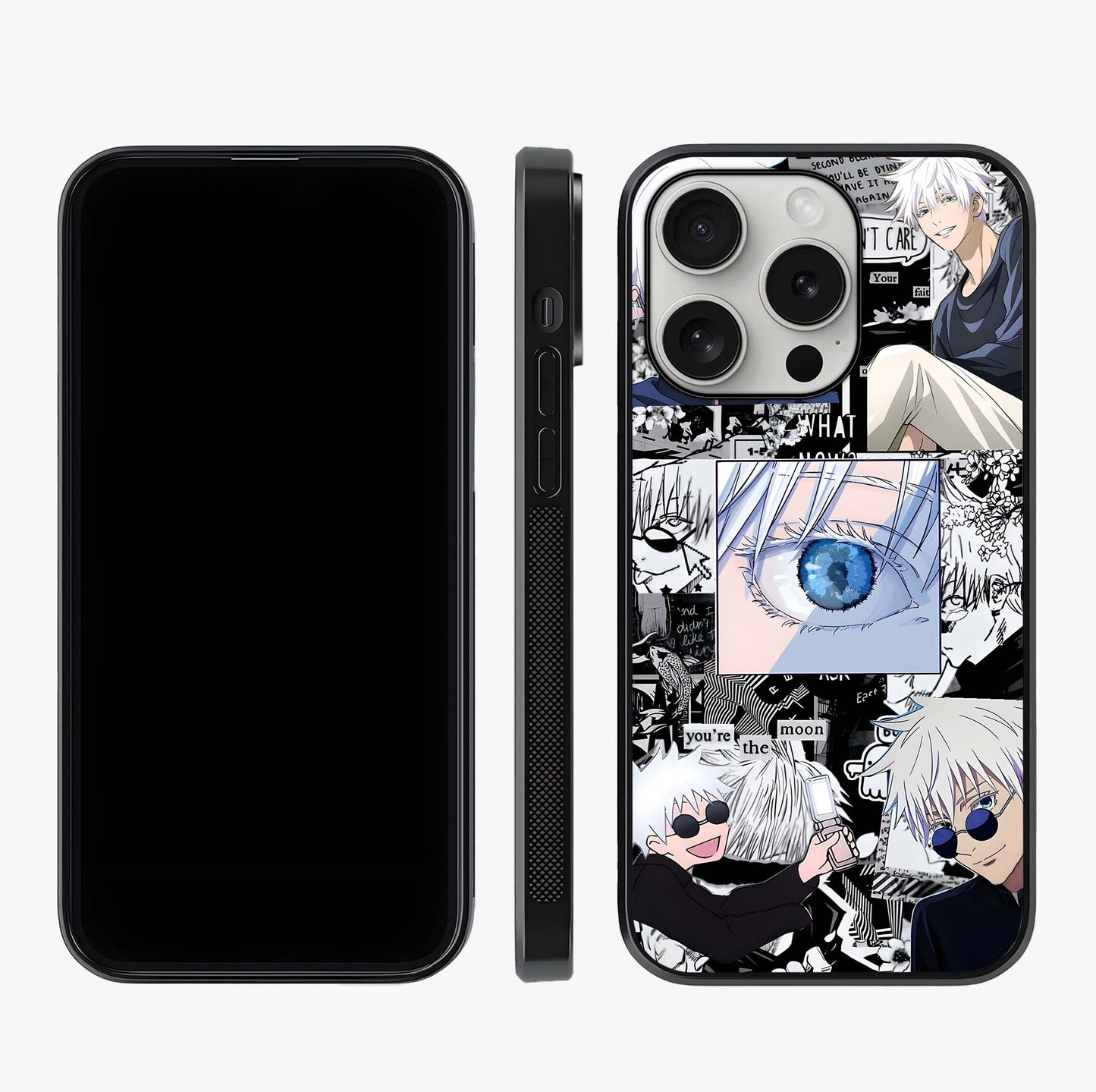 Infinity Sorcerer Chaos Glass Case displayed upright for full design visibility and premium finish.