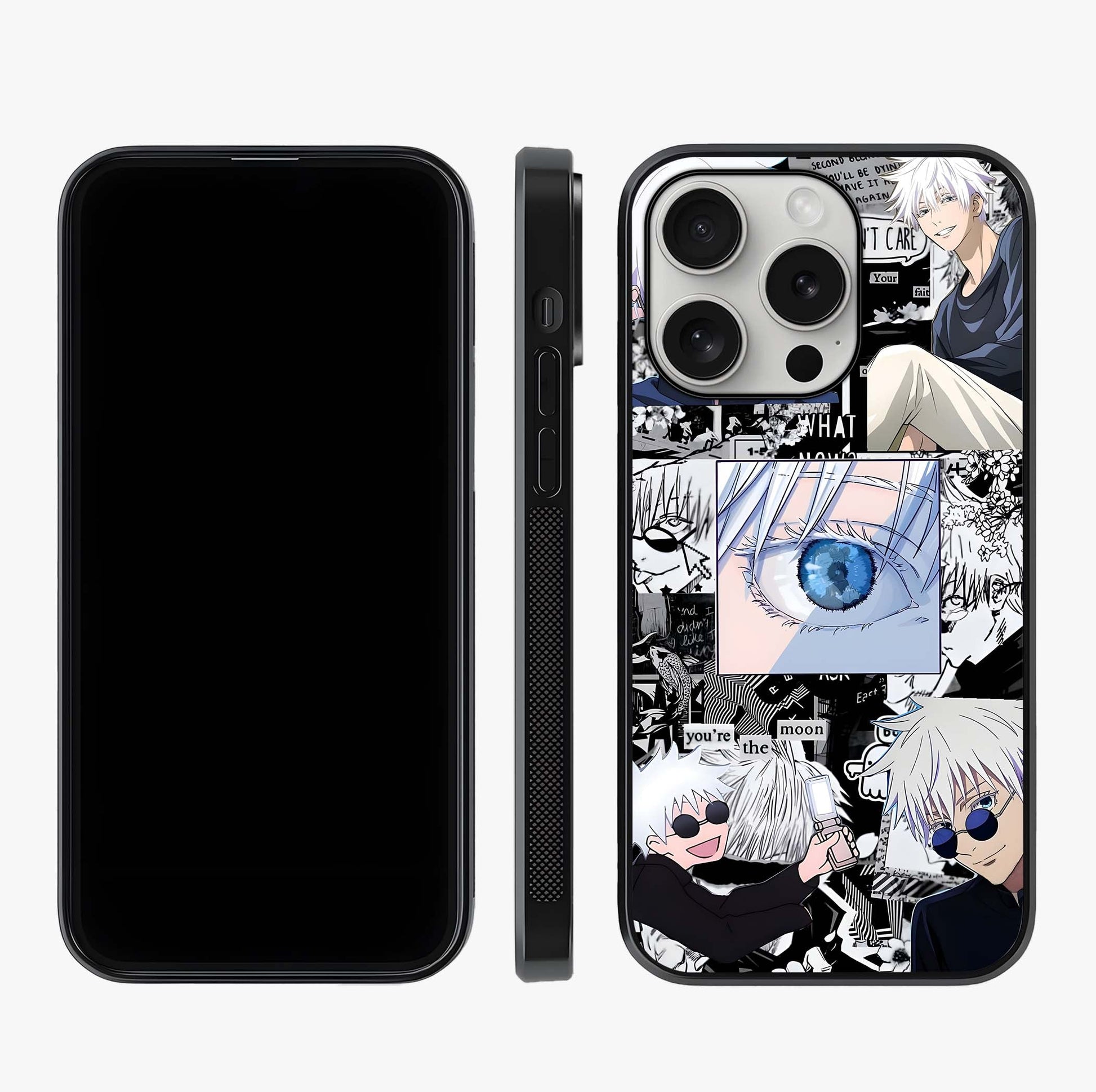Infinity Sorcerer Chaos Glass Case displayed upright for full design visibility and premium finish.