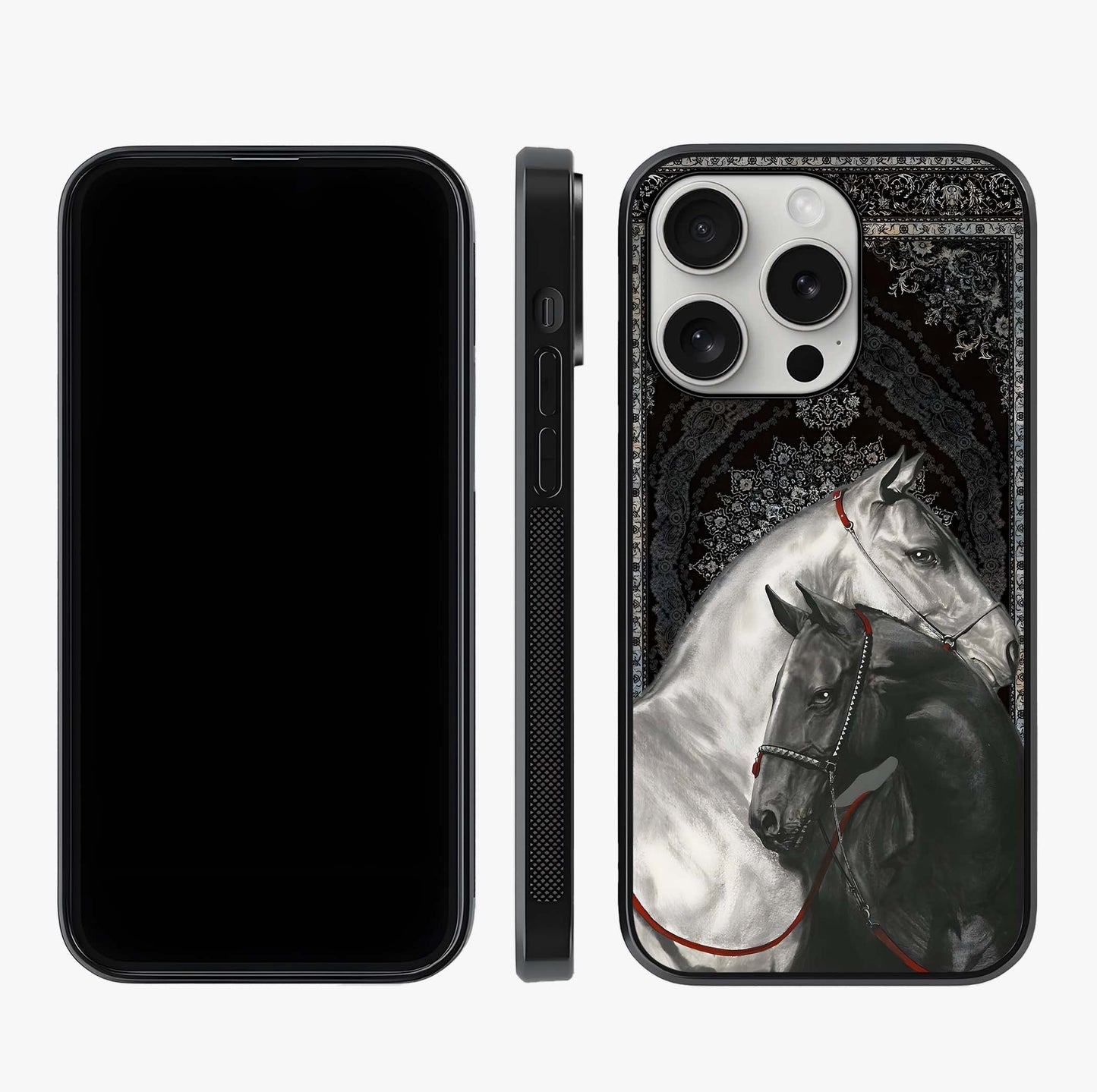 Majestic Ride Legacy Glass Case displayed upright for full design visibility and premium finish.