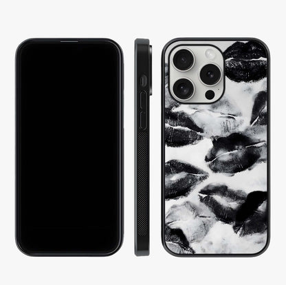 Midnight Kiss Marks Glass Case displayed upright for full design visibility and premium finish.