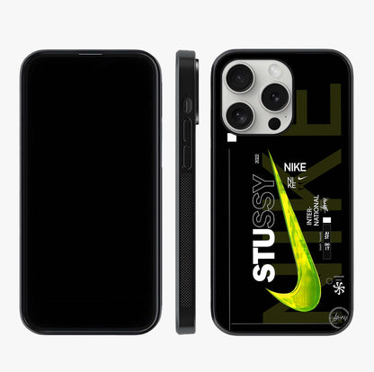 Neon Street Edition Glass Case displayed upright for full design visibility and premium finish.