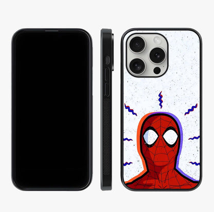 Omg Spiderman Glass Case displayed upright for full design visibility and premium finish.