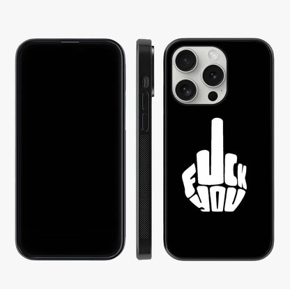 Rebel Mode On Glass Case displayed upright for full design visibility and premium finish.