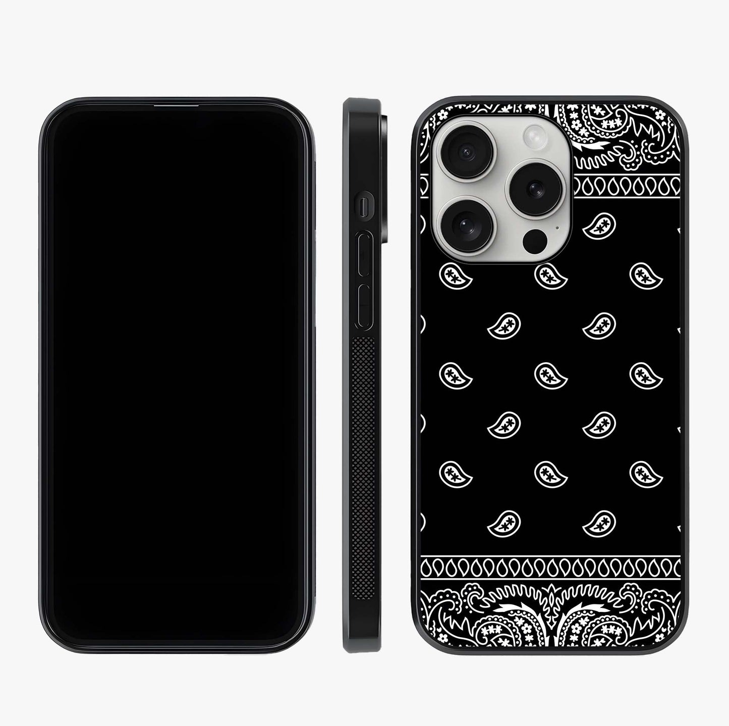 Retro Rebel Threads Glass Case displayed upright for full design visibility and premium finish.