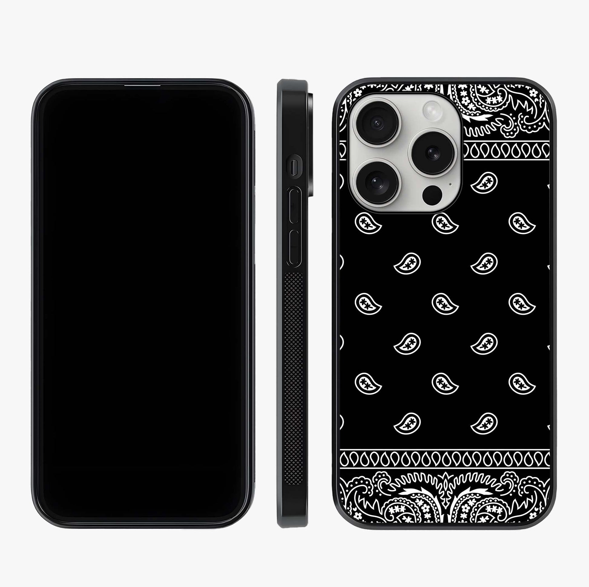 Retro Rebel Threads Glass Case displayed upright for full design visibility and premium finish.