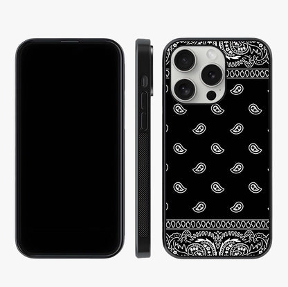 Retro Rebel Threads Glass Case displayed upright for full design visibility and premium finish.
