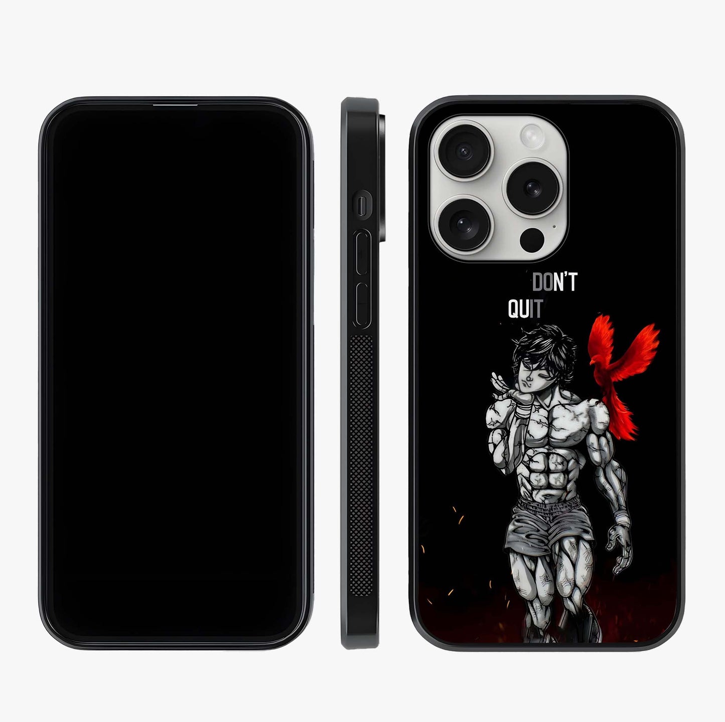 Rise Beyond Limits Glass Case displayed upright for full design visibility and premium finish.