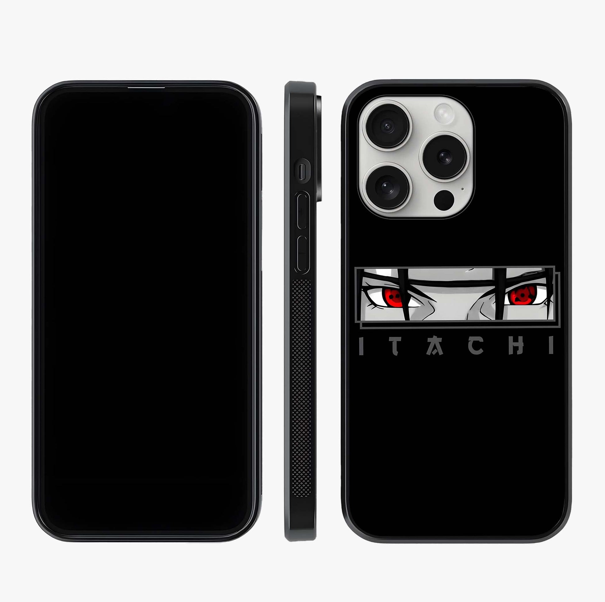 Scarlet Gaze Dominance Glass Case displayed upright for full design visibility and premium finish.