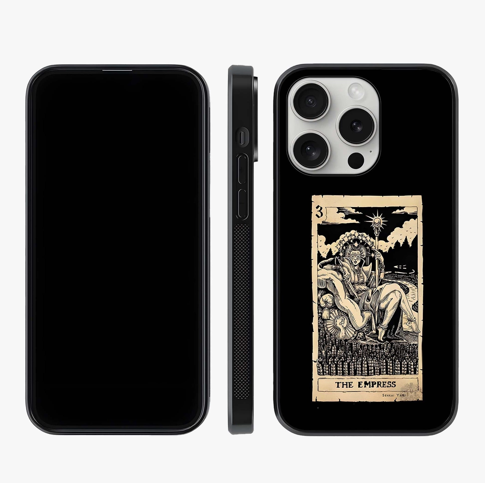 The Empress Glass Case displayed upright for full design visibility and premium finish.