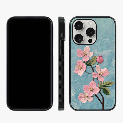 Threaded Blossom Breeze Glass Case displayed upright for full design visibility and premium finish.