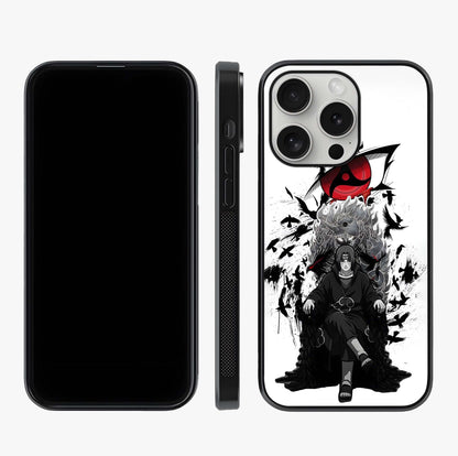 Uchiha Shadow Throne Glass Case displayed upright for full design visibility and premium finish.