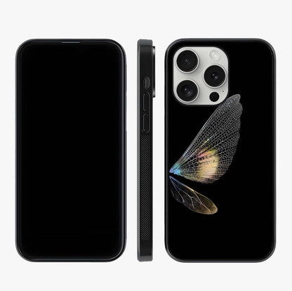 Whispers Of Wings Glass Case displayed upright for full design visibility and premium finish.