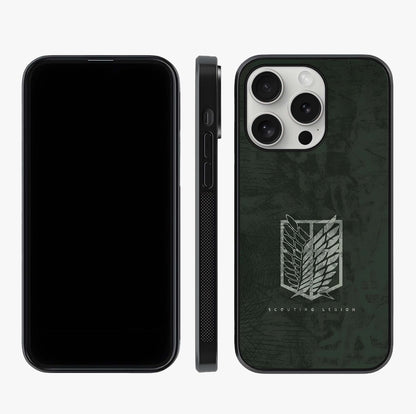 Wings Of Freedom Glass Case displayed upright for full design visibility and premium finish.