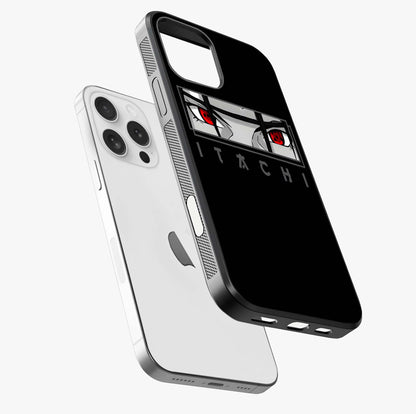 Scarlet Gaze Dominance Glass Case laid diagonally highlighting side profile, edges and glossy glass shine.
