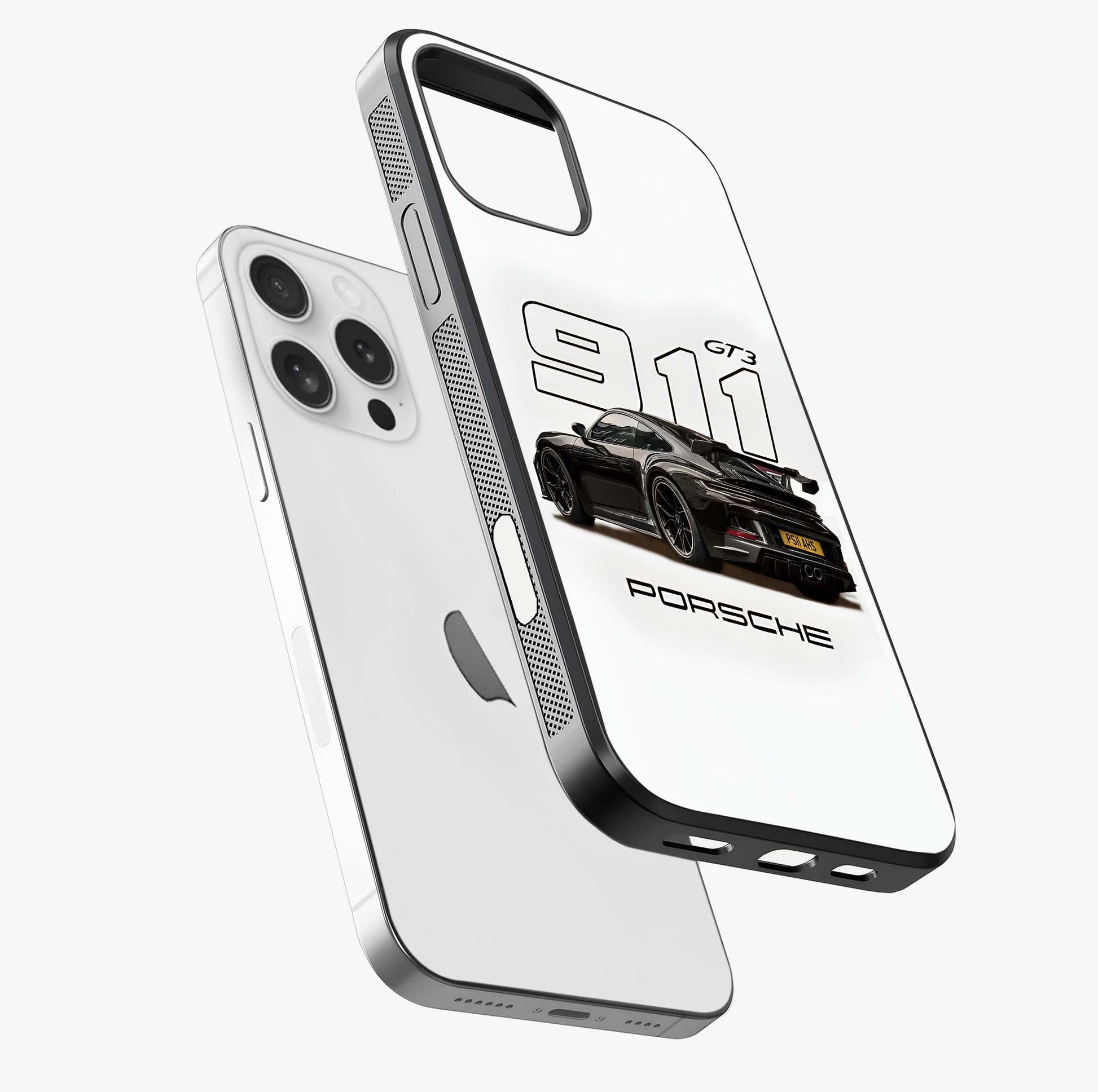 Turbo Legacy Icon Glass Case laid diagonally highlighting side profile, edges and glossy glass shine.