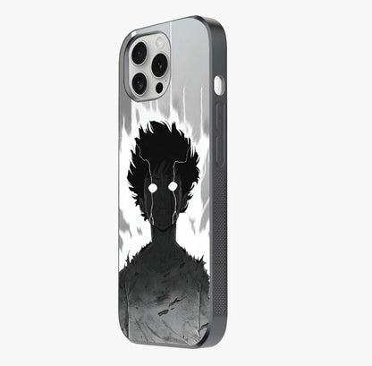 Awakened Inner Rage Glass Case photographed in natural light showing reflective finish and design depth.
