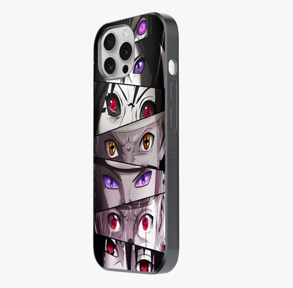 Eyes Of Destiny Glass Case photographed in natural light showing reflective finish and design depth.