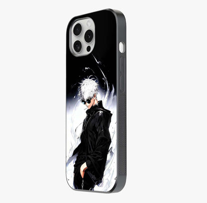 Limitless Shadow King Glass Case photographed in natural light showing reflective finish and design depth.