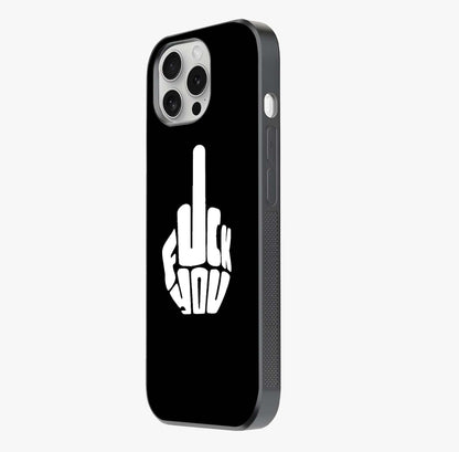 Rebel Mode On Glass Case photographed in natural light showing reflective finish and design depth.