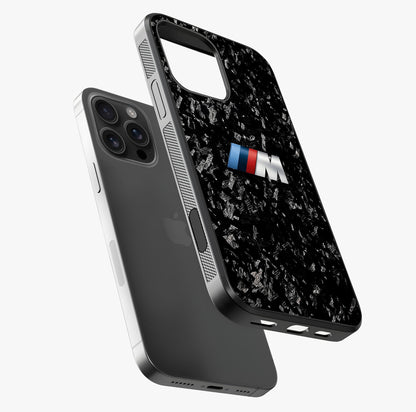 Carbon Speed Mark Glass Case laid diagonally highlighting side profile, edges and glossy glass shine.