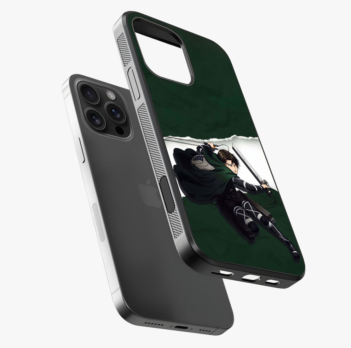 Emerald War Vanguard Glass Case laid diagonally highlighting side profile, edges and glossy glass shine.