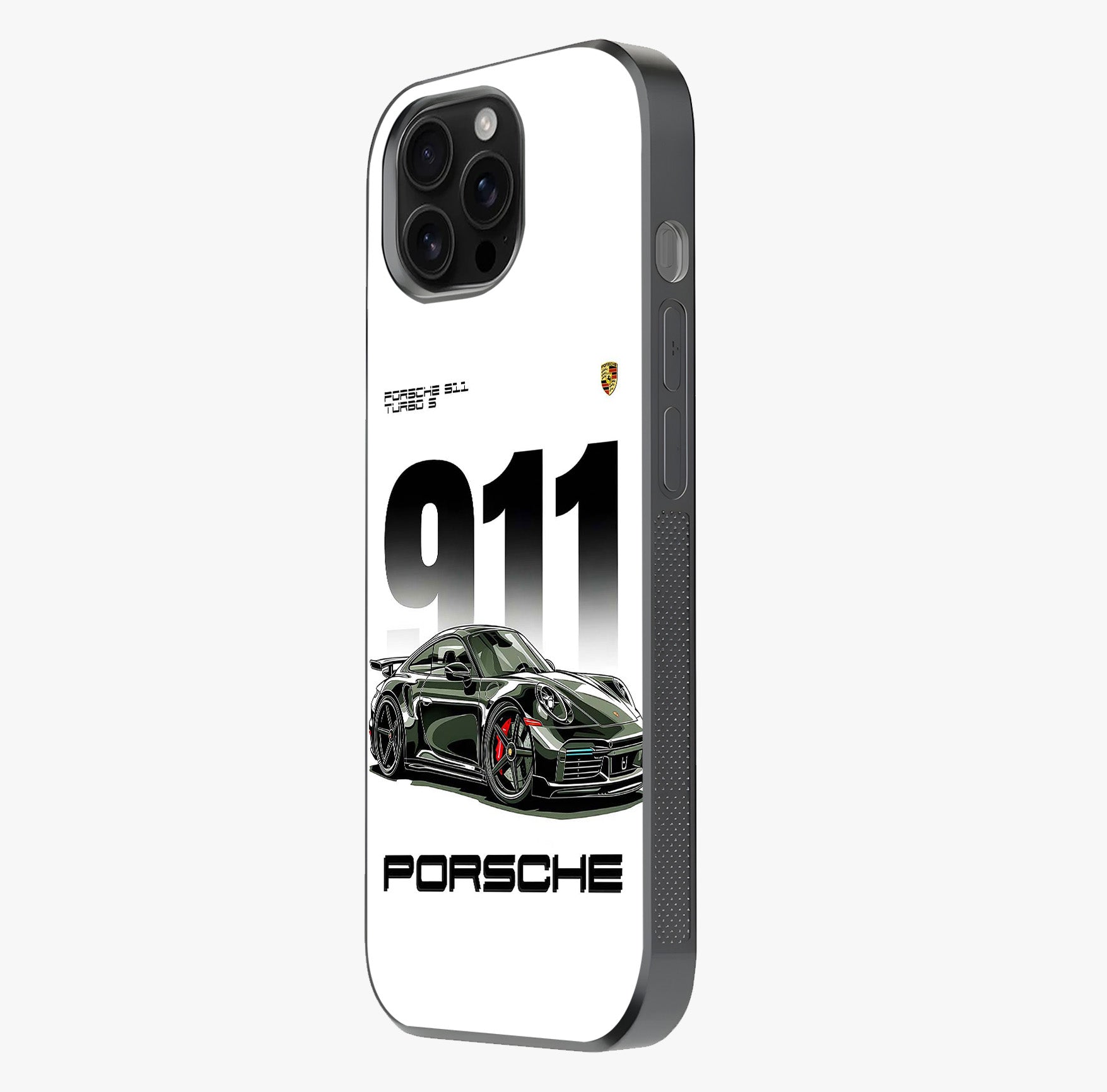 911 Turbo Dominance Glass Case photographed in natural light showing reflective finish and design depth.