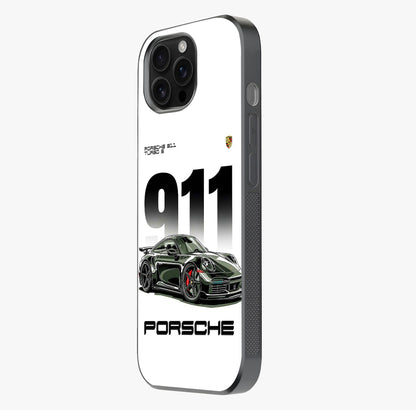 911 Turbo Dominance Glass Case photographed in natural light showing reflective finish and design depth.