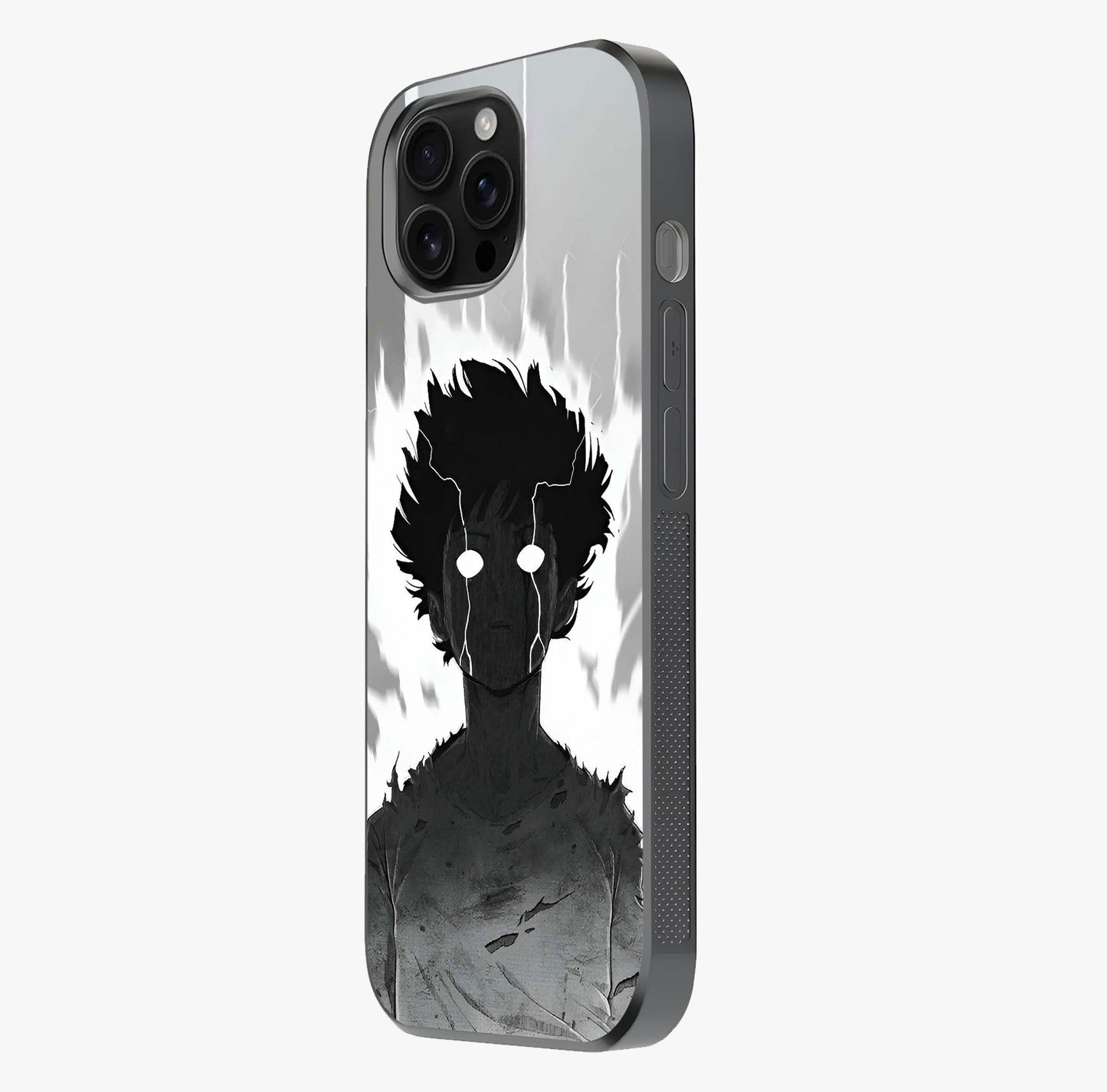 Awakened Inner Rage Glass Case photographed in natural light showing reflective finish and design depth.